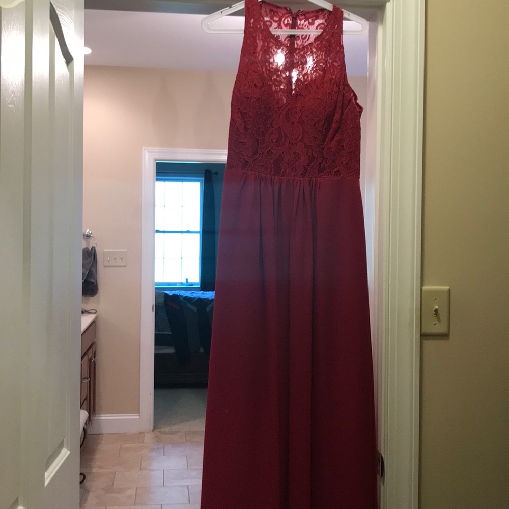 Floor Length Red Dress